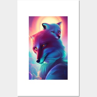 Foxes II Posters and Art